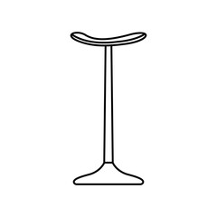 Chair icon vector. Armchair illustration sign. Furniture symbol or logo.