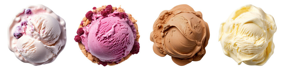 PNG Dessert ice cream scoop  cut out element set