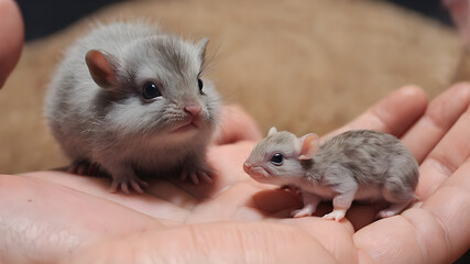 Animals being made by God Include motion. blue, whilte, silver, yellow Children's art, clean edges, 6k,