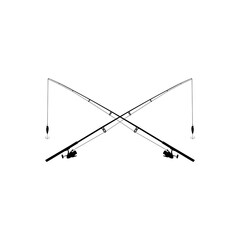 Fototapeta premium Fishing rod icon isolated on transparent background