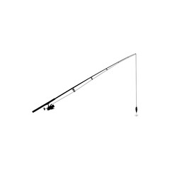 Fishing rod icon isolated on transparent background