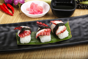 Japanese cuisine - sushi with octopus