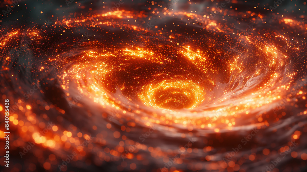 Aufkleber abstract background depicts a glowing portal that acts as a gateway to a virtual world. the portal c