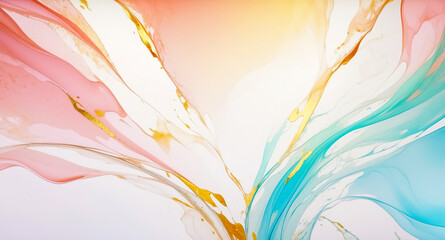 Obraz premium Abstract Art with Gold Accents