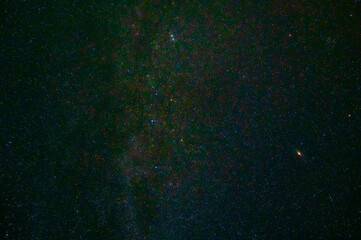 night starry sky with stars, milky way and galaxies on the background