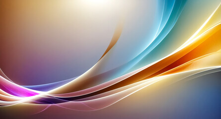 Abstract Colorful Waves Background