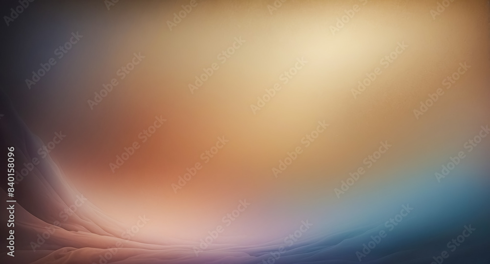 Aufkleber abstract gradient background with soft waves and a warm glow