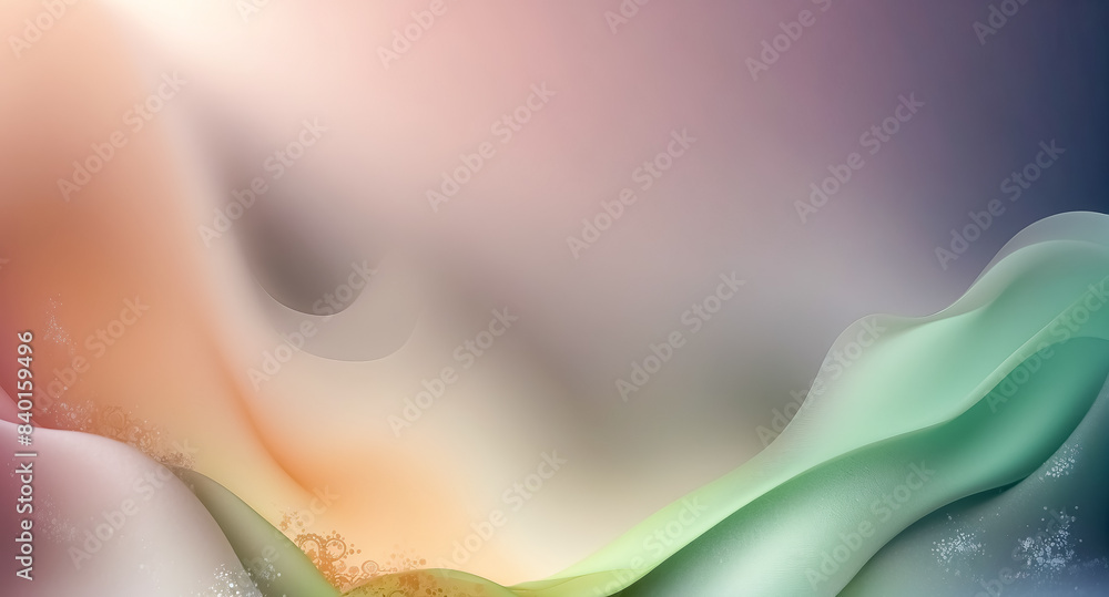 Poster abstract gradient background with soft waves