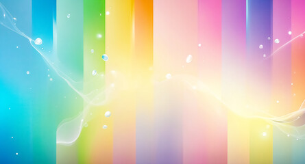 Obraz premium Abstract Rainbow Background with Water Drops