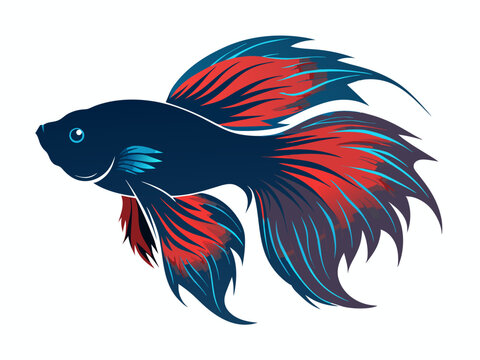 recommend clip art: Betta fish  vector illustration 