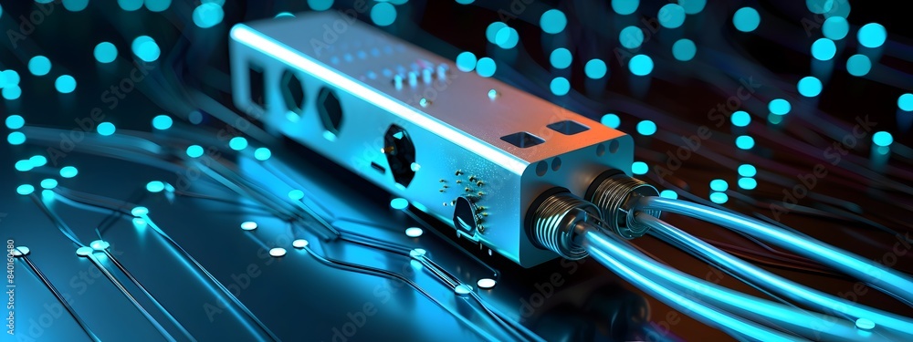 Poster compact optical transceiver enabling seamless data transmission and connectivity