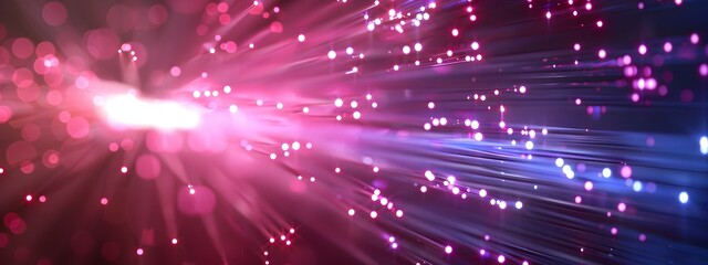 Obraz premium Abstract of Fiber Optic Internet Symbol