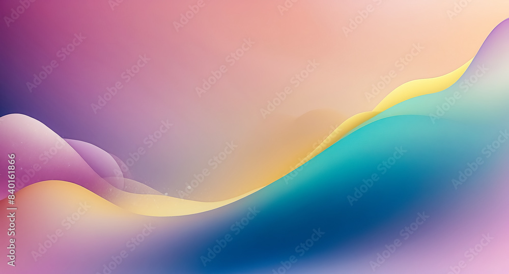 Aufkleber abstract gradient background with soft waves