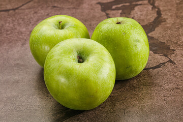Sweet and juicy green apple