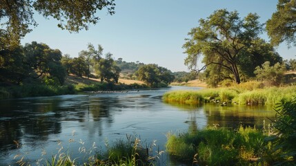 Fototapeta premium Tranquil River View 