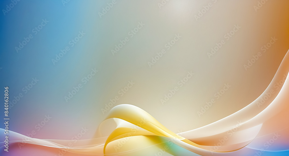 Poster abstract gradient background with curved lines
