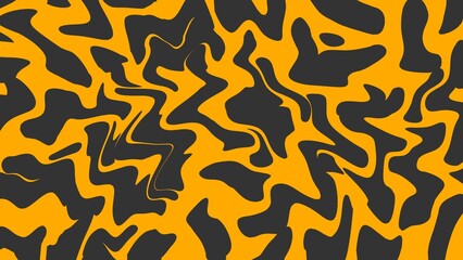 Black and orange abstract animal skin background 