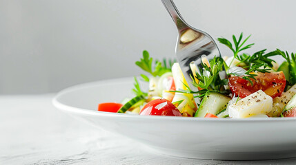 salad with tomatoes and feta cheese