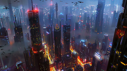 abstract background with colorful lights