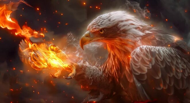 A majestic eagle garbed in the finery of an Arabian prince