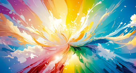 Obraz premium Abstract Colorful Swirls