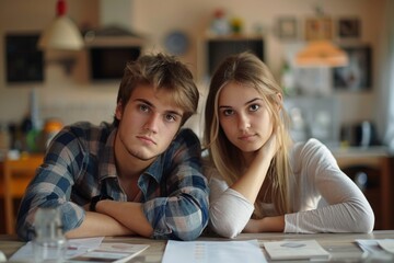 People sitting with papers and pens on table