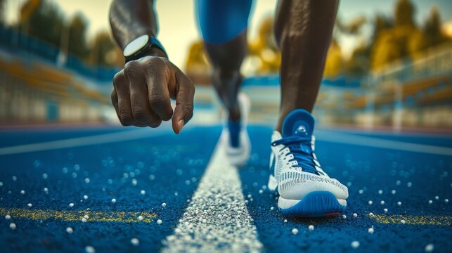 The athlete on track