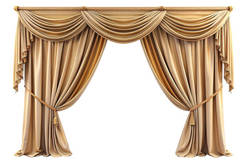 Drapes isolated on a transparent background