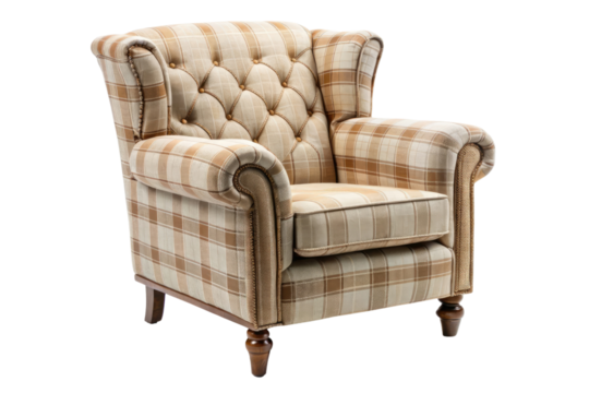 Armchair isolated on a transparent background