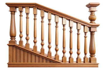 Banister isolated on a transparent background