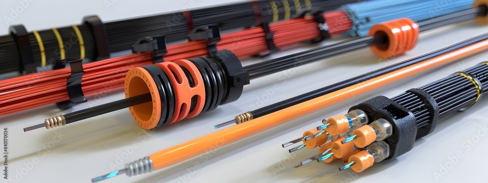 Poster fiber optic cable installation methods various techniques for deploying high speed connectivity