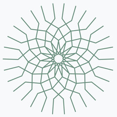 Pattern element on a white background. The vector image can be used as a fine art decoration.