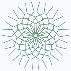 Pattern element on a white background. The vector image can be used as a fine art decoration.