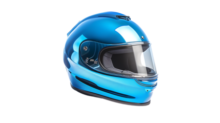 blue helmet isolated on transparent background