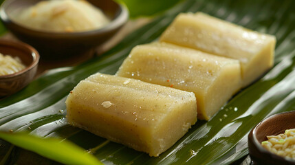 thai dessert with coconut milk