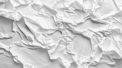 Obraz premium Discover the artistic beauty of crumpled white paper for a captivating background.