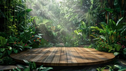 Enchanting Rainforest Stage A Natural Haven for Environmental Conversations