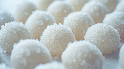 close up of sugar cubes