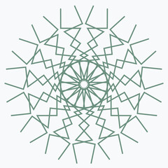 Pattern element on a white background. The vector image can be used as a fine art decoration.