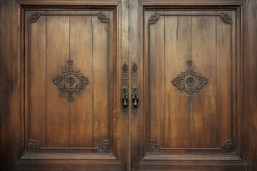 vintage wardrobe with antique hardware and charming details.