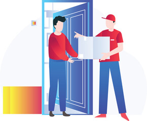 parcel home delivery,Vector Icon which can easily modify or edit