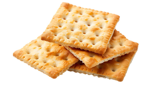 Cracker isolated on transparent background