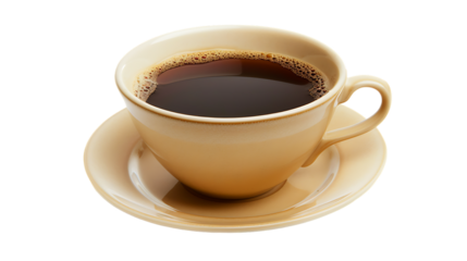 cup coffee isolated on transparent background