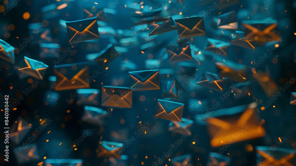 Poster unknown emails screenshots or visual representations of email inboxes flooded with unknown or suspic