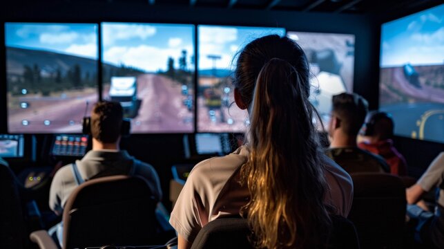 Truck driving simulator training with diverse group of drivers