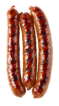 Three juicy and delicious sausages, grilled to perfection.
