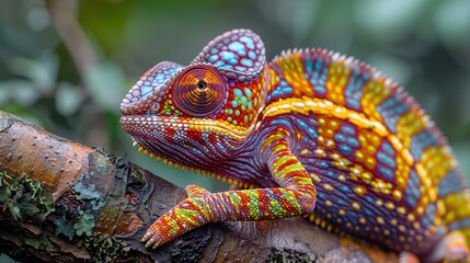 Obraz premium iguana on a tree