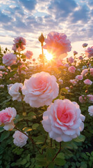 Blooming flowers