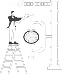 Apply pressure to clock, Adjustable, Beat The Clock, Business