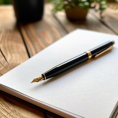pen on notebook